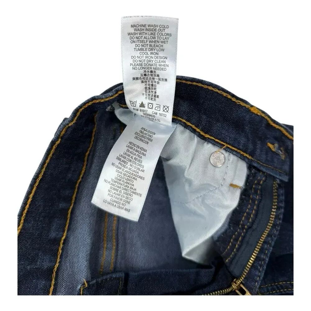 Levis 502 Boys Denim Jeans Sz 16 Reg 28 x 28